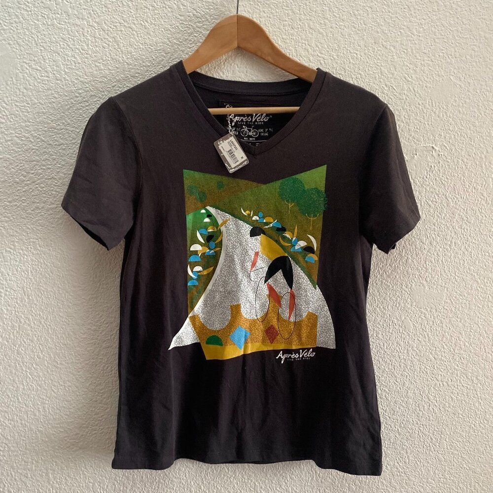 Apres Velo Live The Ride Willunga Hill Tee T-Shirt Ride Down Under Australia NWT